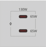 KRAMER MC-2C130W MODULO 2xUSB-C 130W BLANCO