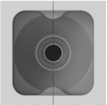 KRAMER MCP-1 MODULO PASACABLE 1 AGUJERO BLANCO