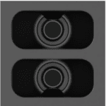 KRAMER MCP-2 MODULO PASACABLE 2 AGUJERO NEGRO