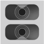 KRAMER MCP-2 MODULO PASACABLE 2 AGUJERO BLANCO