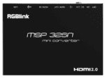 RGBLINK MSP 325N ENCODER STREAMING HDMI, USB, RTMP/RTSP/NDI