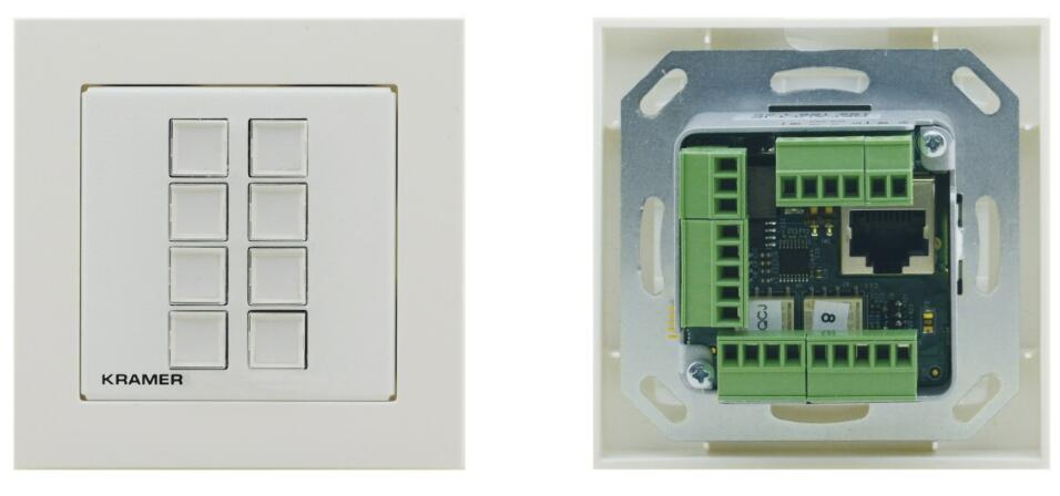KRAMER RC-308 BOTONERA CONTROL 8 BOTONES POE CON PUERTOS I/O - Imagen 1
