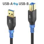 PURELINK CABLE USB 3.2 A/B 5GMBPS FLEXINSTALL 0.5M
