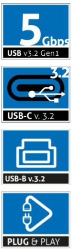 PURELINK CABLE USB-C A USB-B 3.2 5GBPS 2M - Imagen 3