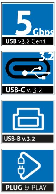 PURELINK CABLE USB-C A USB-B 3.2 5GBPS 2M - Imagen 3