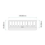 PURELINK CAJA MEDIAHUB2 10 SLOT, 2 SCHUKO, 6 SLOT LIBRES, GST18 GRIS - Imagen 3