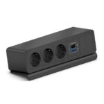 PURELINK CAJA MEDIAHUB2 10 SLOT, 3 SCHUKO, 2 USB POWER, 2 SLOT LIBRE, GST18 NEGRO