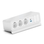 PURELINK CAJA MEDIAHUB2 10 SLOT, 3 SCHUKO, 2 USB POWER, 2 SLOT LIBRE, GST18 BLANCO