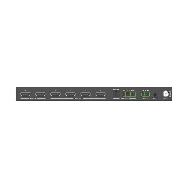 PURELINK DISTRIBUIDOR 2:4 HDMI 4K 18GB CON ESCALADOR Y DESEMBEBEDOR DE AUDIO - Imagen 5