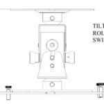SOPORTE DE TECHO PARA PROYECTOR ARAKNO MINI 20KG BLANCO