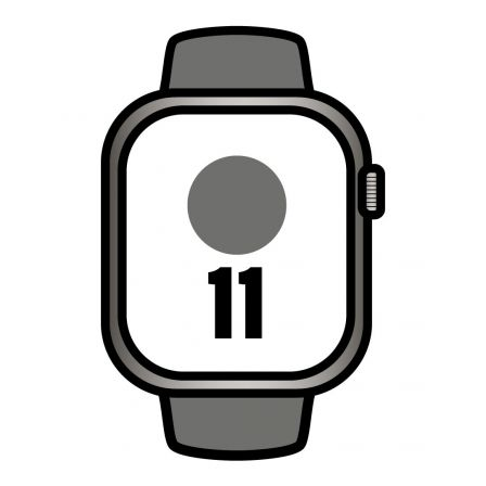 Apple Watch Series 11/ GPS/ Cellular/ 46mm/ Titanio Natural/ Correa Deportiva Gris Piedra S/M - Imagen 1