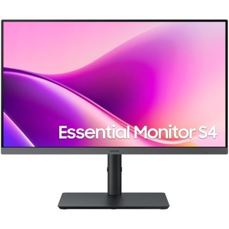 Monitor Profesional Samsung Essential Monitor S4 S43UF S24F434UAU/ 24"/ Full HD/ Regulable en altura/ Negro - Imagen 1