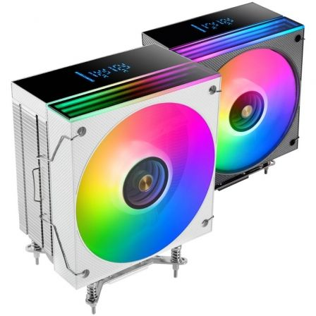 Ventilador con Disipador Mars Gaming MCPU-LCD/ 12cm/ Blanco - Imagen 1