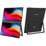 Monitor Portátil Táctil Verbatim Duo Essentials 15.6" + 15.6"/ Full HD/ Multimedia/ Negro