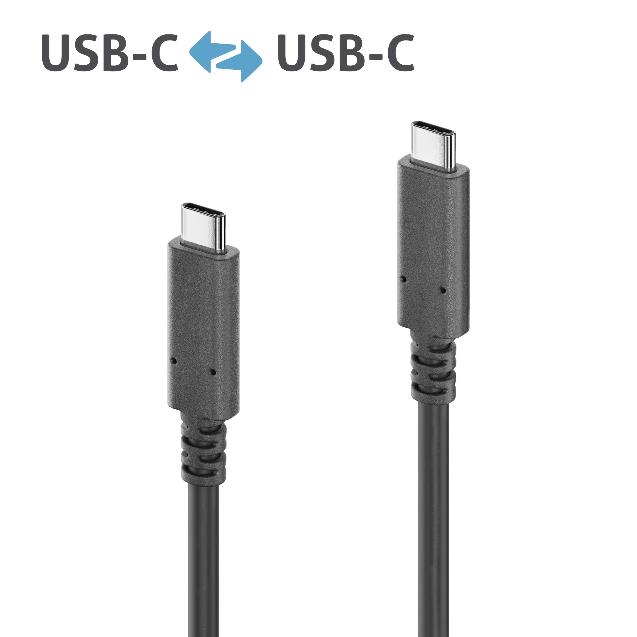 PURELINK CABLE ACTIVO DE USB-C A USB-C CON E-MARKER  Y USB CORRIENTE DE 60W 5M - Imagen 1