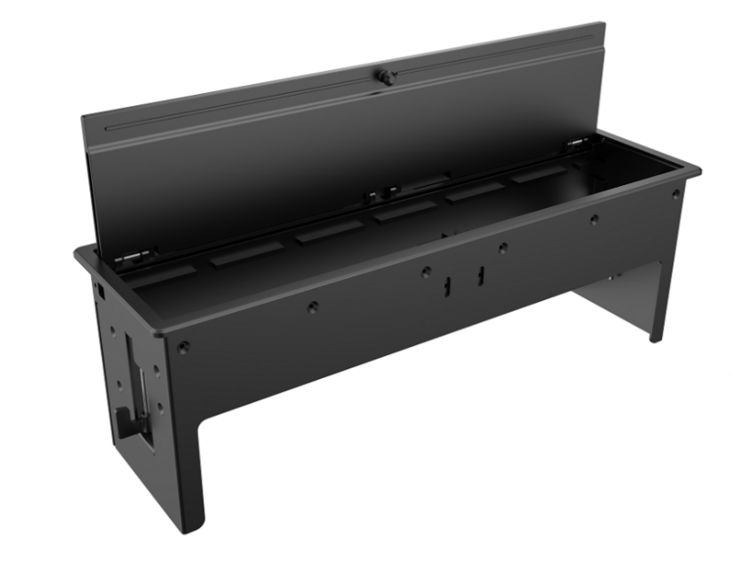 KRAMER T-IN6-REC2 CAJA CON TAPA RECTANGULAR 6 MODULOS NEGRO - Imagen 1