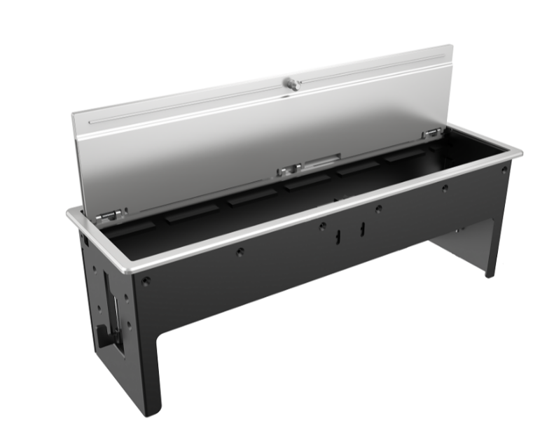 KRAMER T-IN6-REC2 CAJA CON TAPA RECTANGULAR 6 MODULOS ALUMINIO - Imagen 1