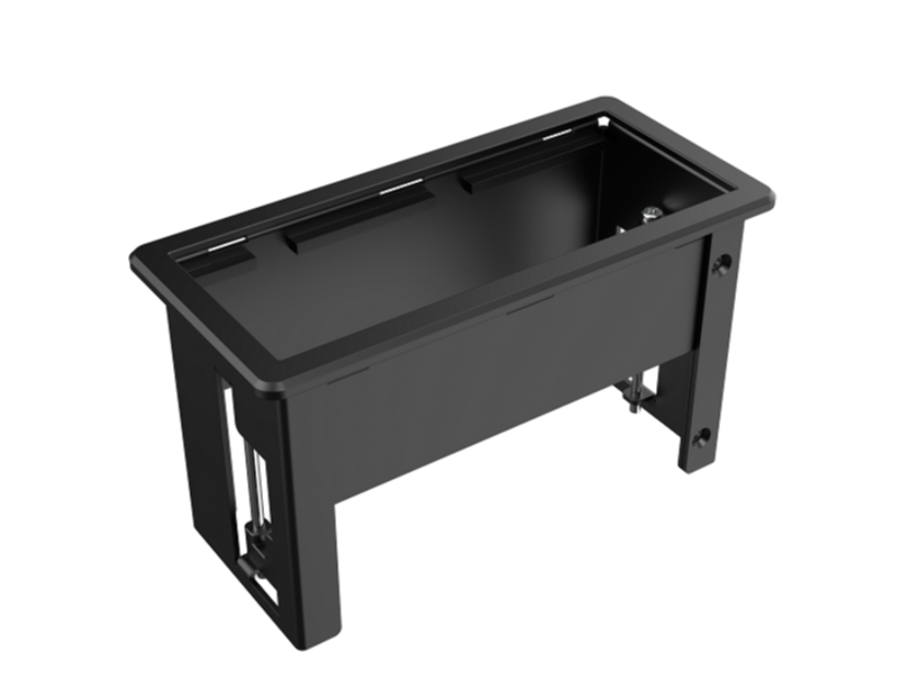 KRAMER T-IN2-REC1 CAJA SUPERFICIE RECTANGULAR 2 MODULOS NEGRO - Imagen 1