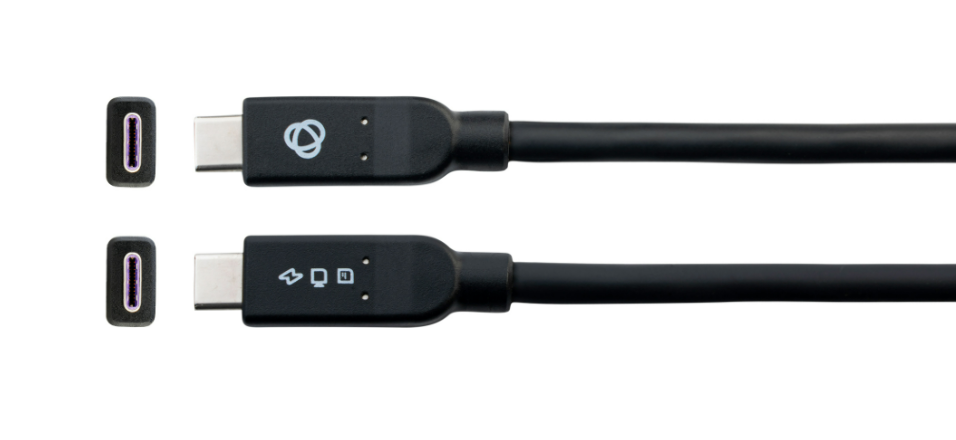 KRAMER C-U32-MMF CABLE USB-C 3.2, M-M, 10GB, 100W, K-LOCK 1,8M - Imagen 1