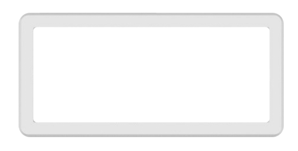 KRAMER T-IN2-FRAME-W FRAME SUPERFICIE RECTANGULAR 2 MODULOS BLANCO - Imagen 1