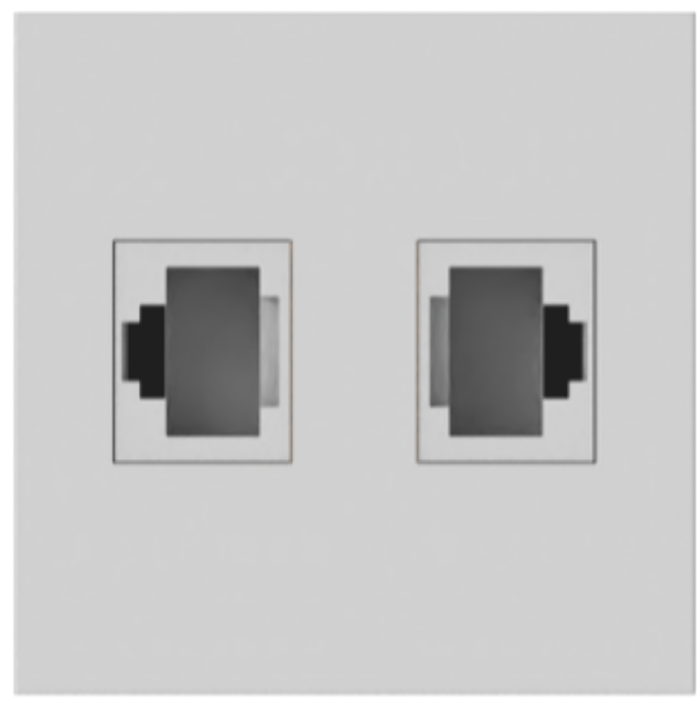 KRAMER MD-2RJ45 MODULO 2xRJ-45 BLANCO - Imagen 1