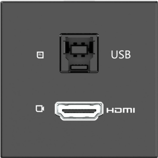 KRAMER MD-H+B/AF MODULO IN 1xUSB-B 1xHDMI OUT 1xUSB-A 1xHDMI NEGRO - Imagen 1