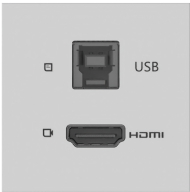 KRAMER MD-H+B/AF MODULO IN 1xUSB-B 1xHDMI OUT 1xUSB-A 1xHDMI BLANCO - Imagen 1