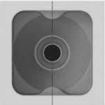 KRAMER MCP-1 MODULO PASACABLE 1 AGUJERO BLANCO