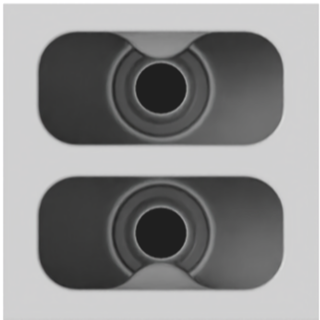 KRAMER MCP-2 MODULO PASACABLE 2 AGUJERO BLANCO - Imagen 1