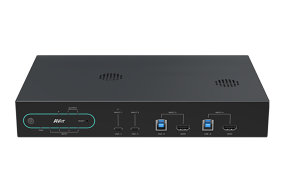 MATRIX SWITCHER BYOM AVER HUB30 PARA SALAS HÍBRIDAS CON DOBLE PANTALLA 4K - Imagen 1