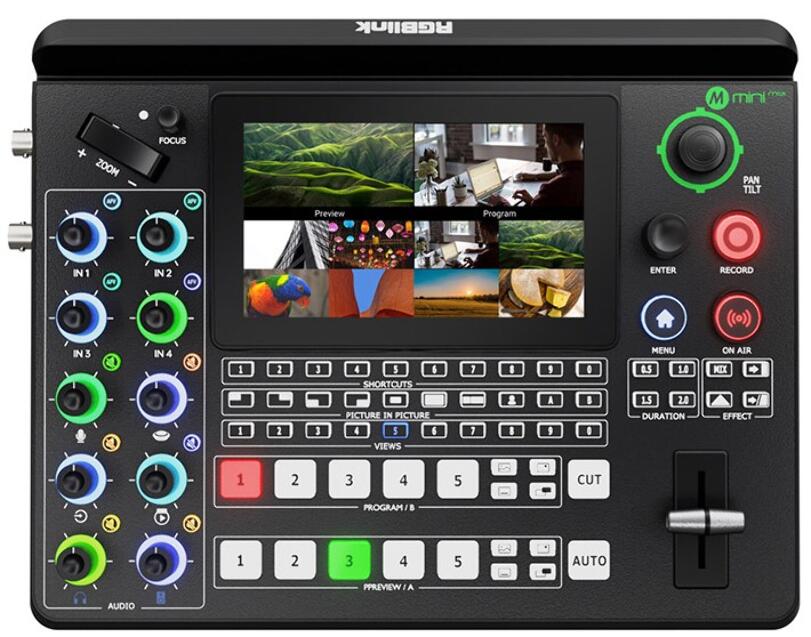 MEZCLADOR DE VÍDEO 4K RGBLINK MINI-MAX PARA PRODUCCIÓN Y STREAMING PROFESIONAL - Imagen 1