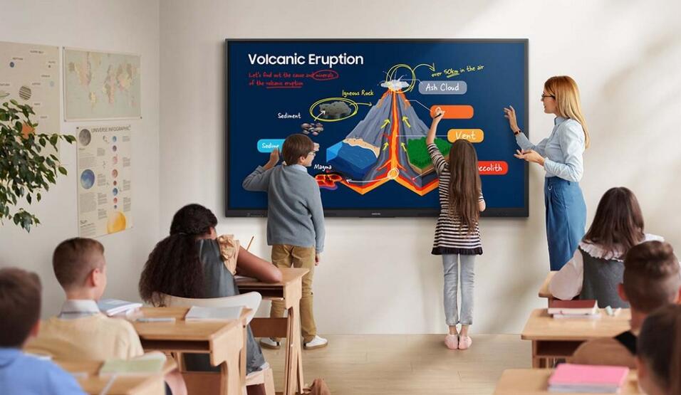 MONITOR INTERACTIVO SAMSUNG 75"  WA75F 16/7 ANDROID 14 - Imagen 1