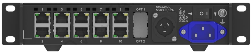 CONVERSOR FIBRA OPTICA 10 CANALES SINGLE MODE - Imagen 1