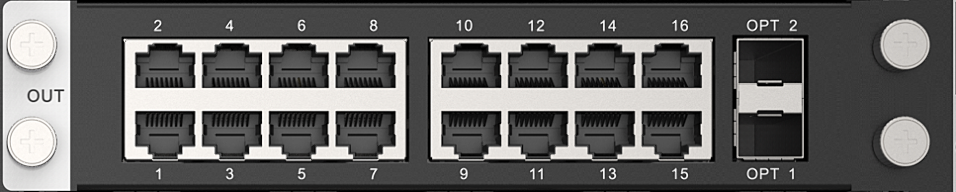 TARJETA DE SALIDA NOVASTAR SERIE H 16xRJ45 + 2xOPT - Imagen 1
