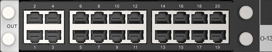 TARJETA DE SALIDA NOVASTAR SERIE  H 20xRJ45 - Imagen 1