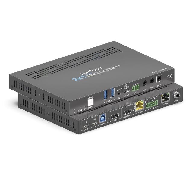 PURELINK SELECTOR 2:1 HDMI USB-C HDBASET CON KVM - Imagen 5