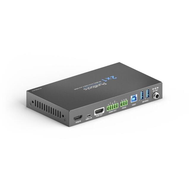 PURELINK SELECTOR 2:1 HDMI USB-C 4K 18GB CON KVM - Imagen 2