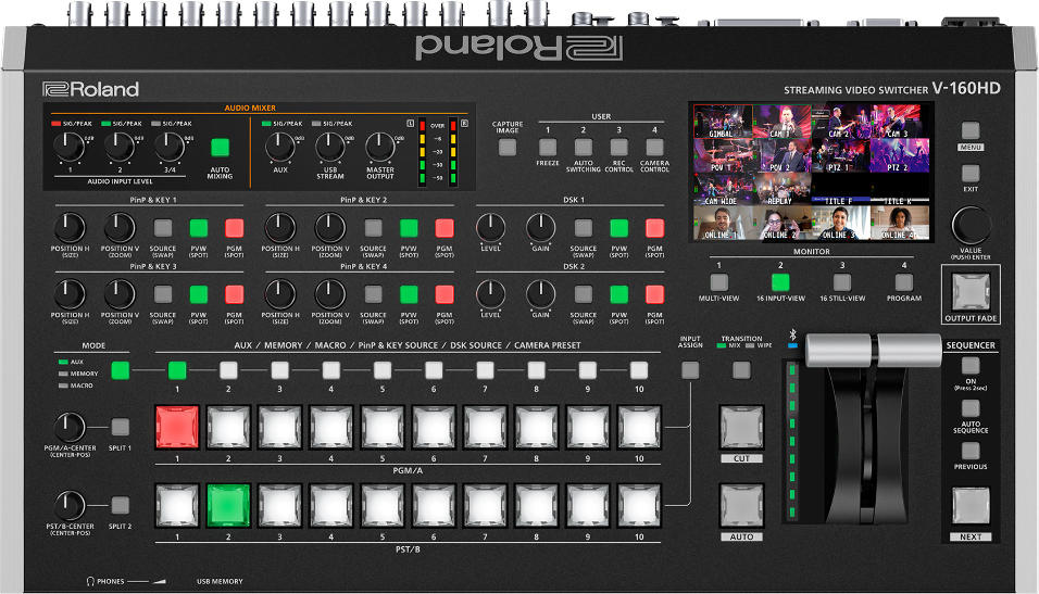 ROLAND V-160HD MEZCLADOR VIDEO SDI HDMI STREAMING - Imagen 1