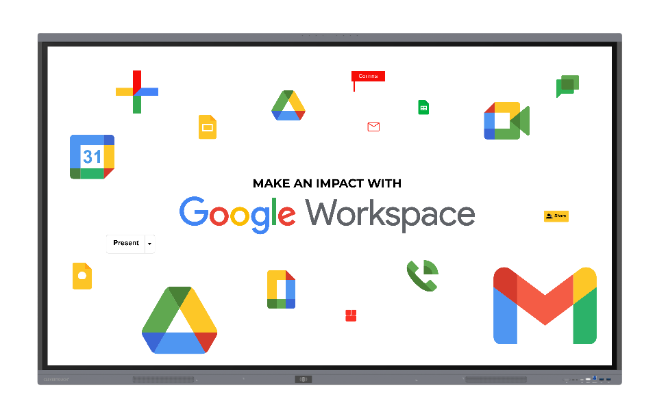 MONITOR INTERACTIVO CLEVERTOUCH SERIE PRO 3 GOOGLE EDLA 65" PARA ESPACIOS HASTA 30 M2 o 25 PERSONAS - Imagen 2