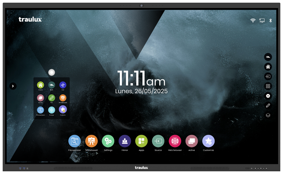 MONITOR INTERACTIVO TRAULUX SERIE CONFERENCE CON CÁMARA Y MICRO ARRAY INTEGRADOS 86" - Imagen 2