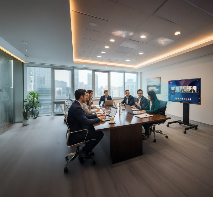 MONITOR INTERACTIVO TRAULUX SERIE CONFERENCE CON CÁMARA Y MICRO ARRAY INTEGRADOS 75" - Imagen 6