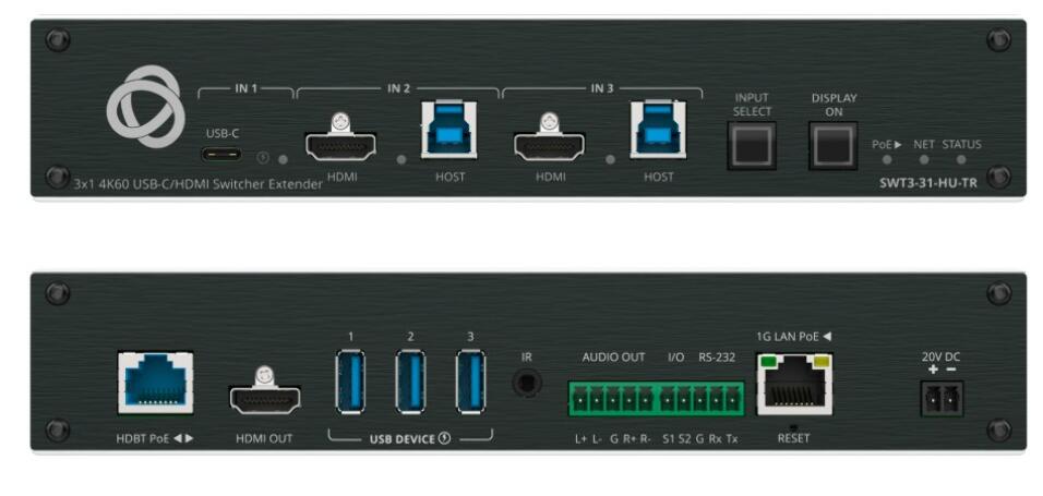 KRAMER SWT3-31-HU-TR SELECTOR 2X1 USB-C HDMI 4K60 - Imagen 1