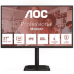 Monitor Profesional AOC Q27E4U 27"/ QHD/ Multimedia/ Regulable en altura/ Negro