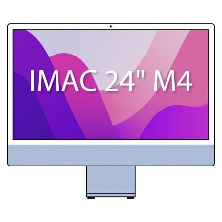 Apple iMac 24" Retina 4,5K / M4 10-Core CPU/ 24Gb/ 512Gb SSD/ 10-Core GPU/ Azul - Imagen 1