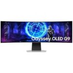 Smart Monitor Gaming Ultrapanorámico Curvo Samsung Odyssey OLED G9 S49DG950SU 49"/ Dual QHD/ 1ms/ 240Hz/ OLED/ Regulable en altura/ Smart TV/ Plata