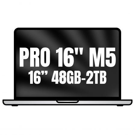 Apple Macbook Pro 16"/ M5 Max 18-Core CPU/ 48GB/ 2TB SSD/ 40-Core GPU/ Plata - Imagen 1