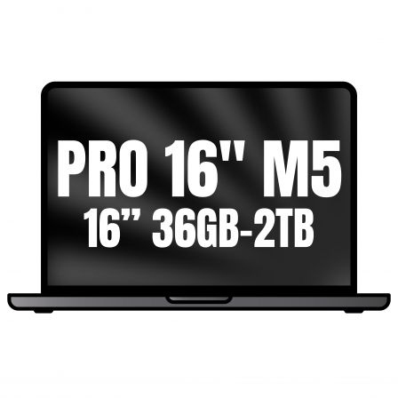 Apple Macbook Pro 16"/ M5 Max 18-Core CPU/ 36GB/ 2TB SSD/ 32-Core GPU/ Negro Espacial - Imagen 1