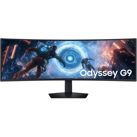Monitor Gaming Ultrapanorámico Curvo Samsung Odyssey G9 G91F S49FG916EU 49"/ Dual QHD/ 1ms/ 144Hz/ VA/ Regulable en altura/ Negro - Imagen 1