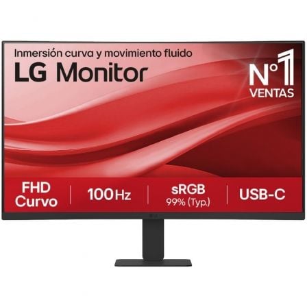 art_lg-m2027u421a-b_1-2.jpg Monitor Curvo LG 27U421A-B 27"/ Full HD/ Negro - Imagen 1